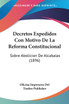 Decretos Expedidos Con Motivo De La Reforma Constitucional