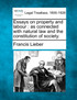 Essays on property and labour