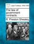 The law of government contracts.