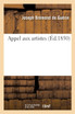Appel aux artistes