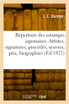 Répertoire des estampes japonaises
