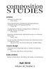 Composition Studies 38.2 (Fall 2010)