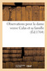 Observations pour la dame veuve Calas et sa famille.