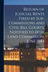 Return of Judicial Rents Fixed by Sub-Commissions and Civil Bill Courts, Notified to Irish Land Commission, June 1884