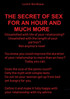 THE SECRET OF SEX FOR AN HOUR AND MUCH MORE