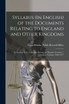 Syllabus (In English) of the Documents Relating to England and Other Kingdoms