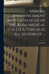... Annual Announcement and Catalogue of the Rush Medical College, Chicago, Ill. Session of ...; 43