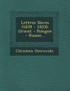 Lettres Slaves (1839 - 1853)