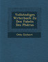 Vollst�ndiges W�rterbuch Zu Den Fabeln Des Ph�drus