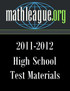 High School Test Materials 2011-2012
