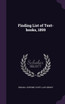 Finding List of Text-books, 1899