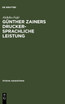 Günther Zainers druckersprachliche Leistung