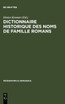 Dictionnaire Historique Des Noms de Famille Romans