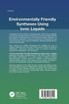 Environmentally Friendly Syntheses Using Ionic Liquids