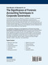 Handbook of Research on the Significance of Forensic Accounting Techniques in Corporate Governance