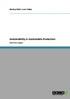 Sustainability in Automobile Production