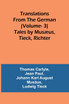 Translations from the German (Vol 3)