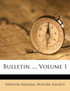 Bulletin ..., Volume 1