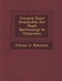Versuch Einer Geschichte Der Stadt Bartenstein In Ostpreue︣n