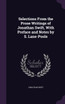Selections From the Prose Writings of Jonathan Swift, With Preface and Notes by S. Lane-Poole