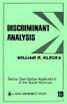 Discriminant Analysis