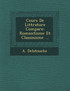 Cours De Litt�rature Compar�e