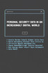 Personal Security Data in an Increasingly Digital World