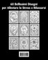 Fiori Vetrate Libro da Colorare per Adulti