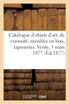 Catalogue d'objets d'art et de curiosité, meubles anciens en bois sculpté, anciennes tapisseries