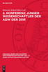 2. Konferenz junger Wissenschaftler der AdW der DDR