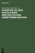Inventar zu den Nachlässen der deutschen Arbeiterbewegung
