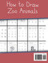 How to Draw Zoo Animals (Step by step instructions on how to draw  cartoon zoo animals)