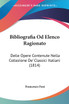 Bibliografia Od Elenco Ragionato