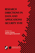 Research Directions in Data and Applications Security XVIII