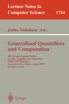 Generalized Quantifiers and Computation