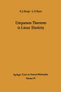 Uniqueness Theorems in Linear Elasticity