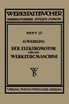 Der Elektromotor für die Werkzeugmaschine