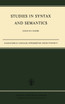 Studies in Syntax and Semantics