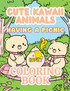 Cute Kawaii Animals Having a Picnic Coloring Book