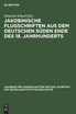 Jakobinische Flugschriften aus dem deutschen Süden Ende des 18. Jahrhunderts