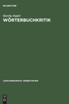 Wörterbuchkritik