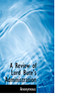 A Review of Lord Bute's Administration