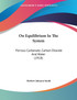 On Equilibrium In The System