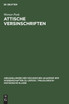 Attische Versinschriften