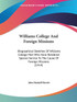 Williams College And Foreign Missions