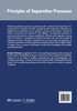 Principles of Separation Processes