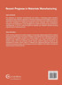 Recent Progress in Materials Manufacturing
