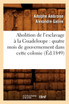 Abolition de l'esclavage à la Guadeloupe