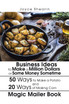 Business Ideas to Make a Million Dollars or Some Money Sometime