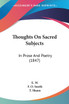 Thoughts On Sacred Subjects